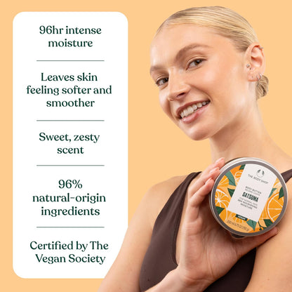 The Body Shop Body Butter | 96Hr Nourishing Moisture, for Dry Skin, 6.4 Oz